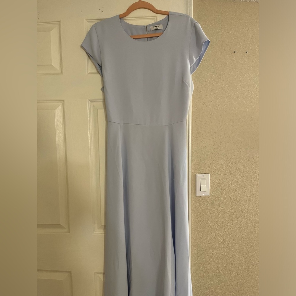 Aritzia Babaton Hamptons Maxi Dress in light blue, size 10